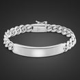 thumbnail image 3 of 925 Sterling Silver Geometric Chain Pendant Bracelet – Elegant Unisex Fashion Accessory for Daily and Special Occasions, 3 of 14