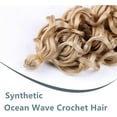 thumbnail image 3 of Aorsher Ocean Wave Crochet Hair 3 Packs 20 Inch Deep Wave Wavy Braiding Hair Crochet Synthetic Braids Hair Extension For Black Women Ombre G, 3 of 6