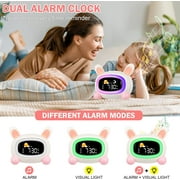Hansang Alarm Clock for Kids, Ok to Wake Clock, Sleep Training Digital Clock with 5 Night Light, 7 Sleep Sound Machine