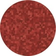 thumbnail image 1 of Ahgly Company Tapis Rond Lavable en Machine Intérieur Transitionnel Rouge, 6 Pieds Rond, 1 of 7