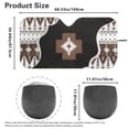 thumbnail image 4 of Yuyamidu Aztec Western Geometric Car Sunshades for Windshield Foldable Car Sun Shade Windshield Cover Auto Accessories Large Window Shades for Car SUV Van, 4 of 7