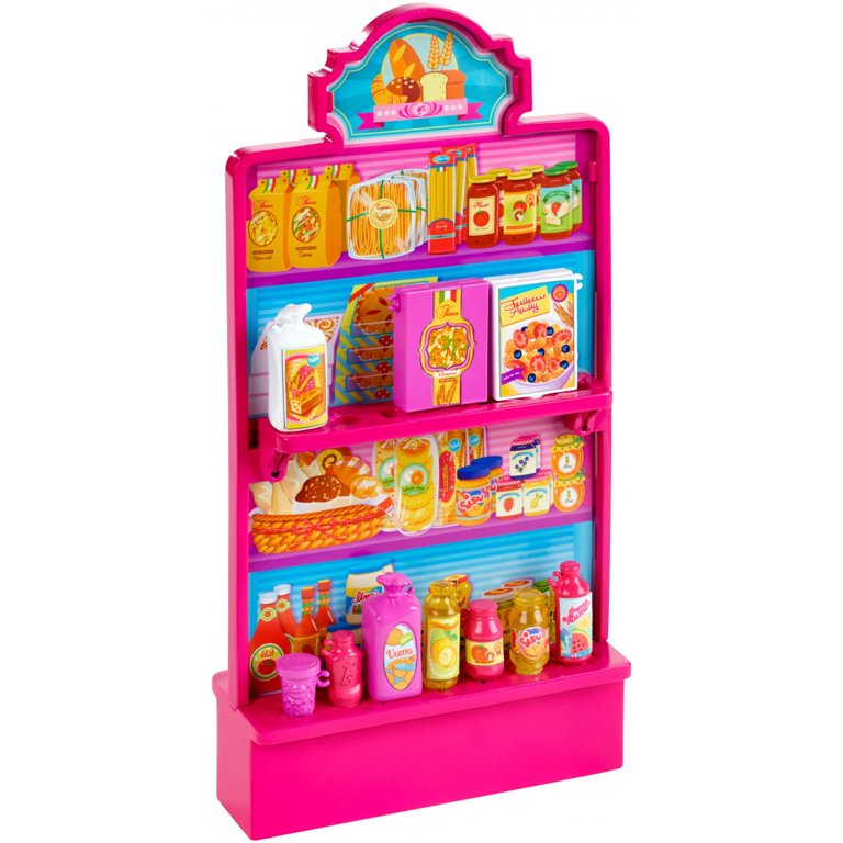 Barbie Malibu Ave Market with Doll Playset - Walmart.com