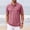 Pink, variant on Men's Short-sleeved Shirt Turn-down Collar Sporty Business Style Sun Protection Top