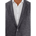 thumbnail image 3 of Blujacket Mens Blue & Gray Silk Cashmere Regular Fit 2 Button Blazer Sportcoat, 3 of 4