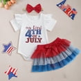 thumbnail image 2 of Akiihool Matching Toddler and Baby Outfits Outfits Girl Boy Short Sleeve Romper Onesie Long Pants Hat Set Newborn 1st Mothers Day Clothes,Size 3-6 Months, 2 of 6