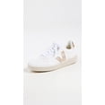 thumbnail image 2 of Tenis Veja V-10 en piel, color blancos y platine para mujer, 2 of 4