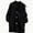 Black, variant on Plus Size Womens Chunky Knit Cardigan Lapel Collar Button Front Long Sleeve Oversized Sweater Coat with Pockets, Size S-5XL