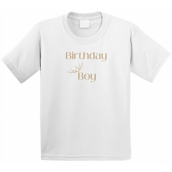 Boy's Birthday T-Shirt - Birthday Boy With Crown