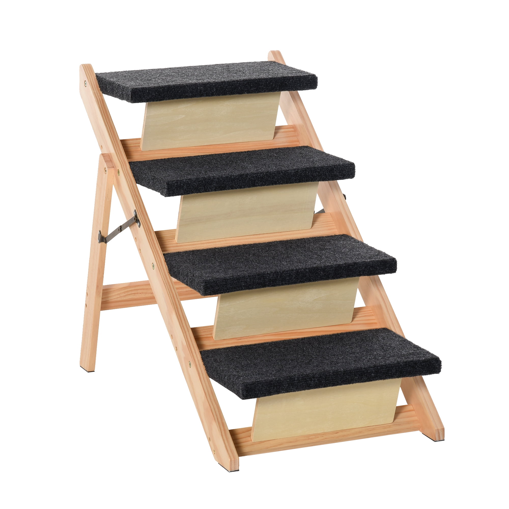 Portable Dog Steps 3 Steps Pet Stairs Small Dogs Cats Ramp Ladder For High Bed 