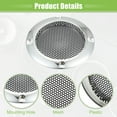 thumbnail image 4 of Unique Bargains 4 Pcs 2" Car Speaker Grills Cover Mesh Round Audio Subwoofer Protector with Screws Iron Silver Tone, 4 of 6