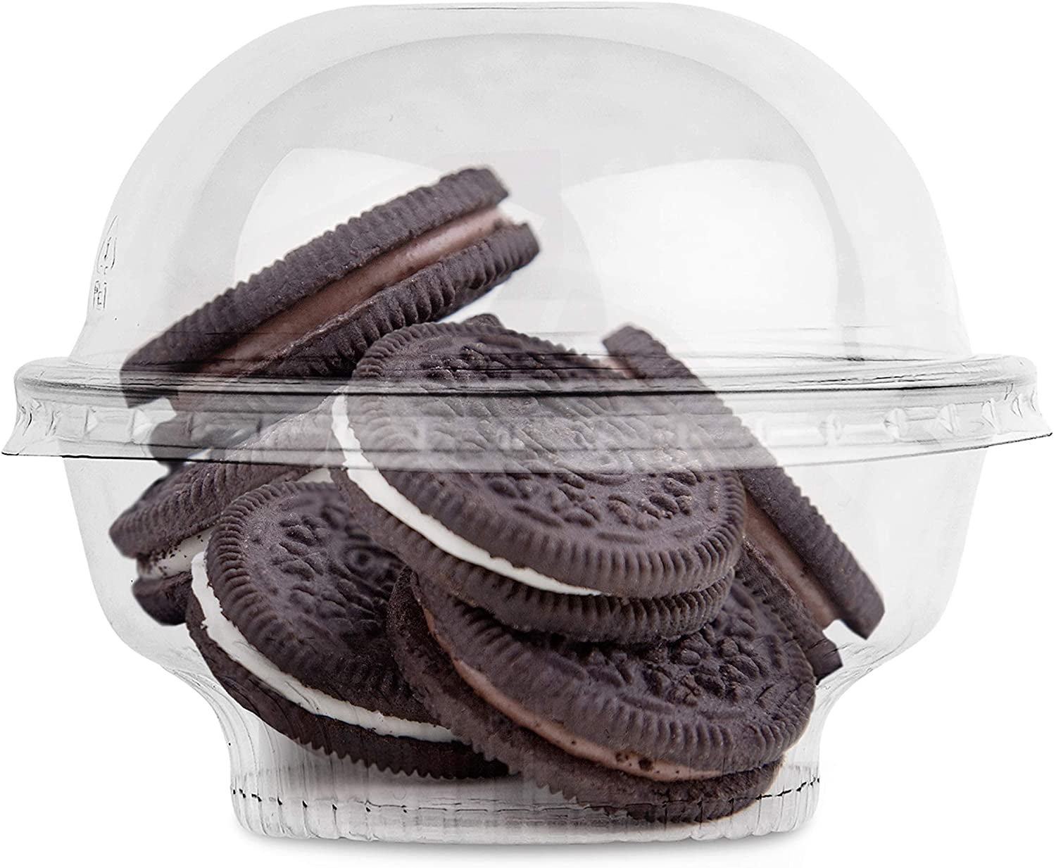 Stock Your Home Plastic Dessert Cups with Dome Lid, 50 Count, 5 oz