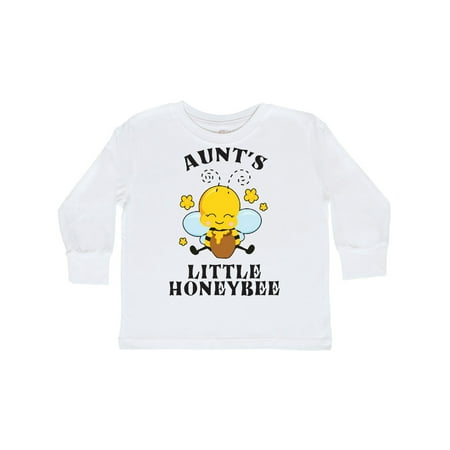 

Inktastic Cute Bee Aunt s Little Honeybee with Stars Gift Toddler Boy or Toddler Girl Long Sleeve T-Shirt