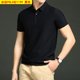 thumbnail image 3 of Precio Camisa polo de seda de hielo Camiseta de manga corta con solapa suelta de verano para hombre Camiseta de negocios de secado rápido, 3 of 5