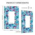 thumbnail image 3 of KLL Wls And Flowers Pattern Electrical Outlet Covers, 3" x 5" 1 Pack Electric Receptacle Plug Covers for Decorator Receptacle Outlet & Switch-Style U, 3 of 6