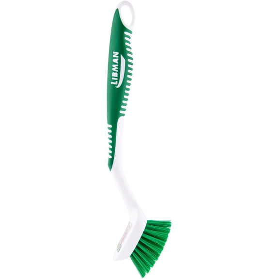 Libman Angled Kitchen Scrub Brush with Ergonomic Handle, 2 Inch Width