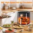 thumbnail image 3 of Fanruina Mechanical Knob Air Fryer, 1.06 gallon capacity. Adopts simple mechanical knob control, easy to operate, 3 of 8
