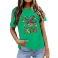 thumbnail image 2 of SZXZYGS T-Shirts pour Femmes Coupe Ample Pack Mode Décontractée Carnaval Imprimé Lettre Col Rond Manches Courtes Haut Été 2024, 2 of 3