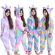 thumbnail image 2 of Pijamas Kigurumi de invierno para niños y niñas, ropa de dormir con dibujos de unicornios y animales de Anime, mono cálido de franela, 2 of 4