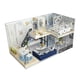 thumbnail image 4 of Kit de casa de muñecas en miniatura de madera con música/cubierta antipolvo/regalo ligero para niños y niñas, 4 of 9
