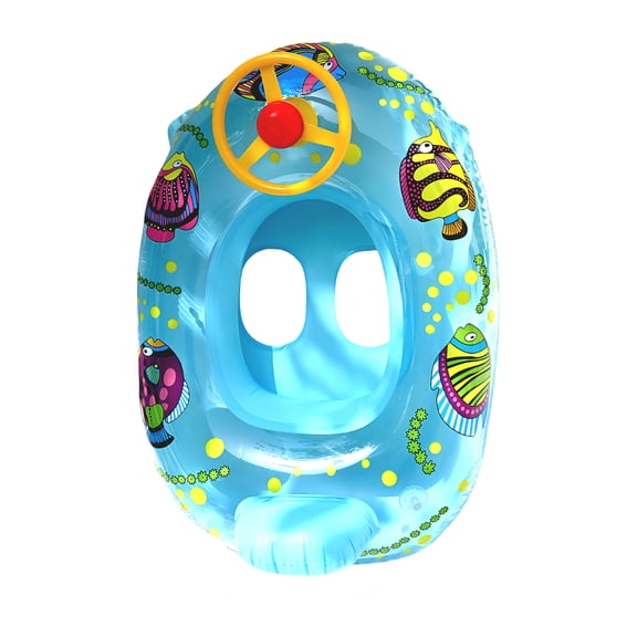 Car Shaped Swimming Ring Extended Swimming Seat (Blue)