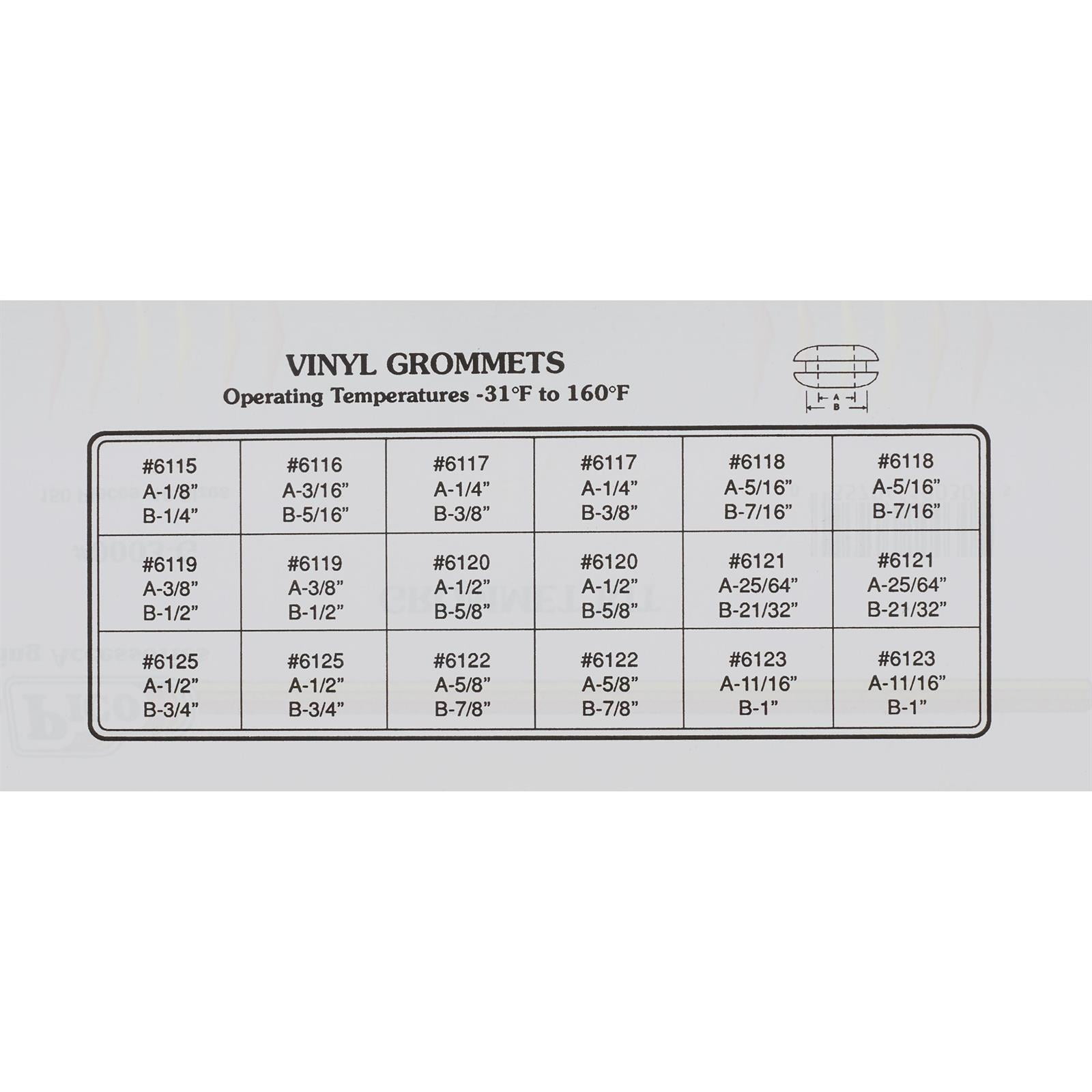 Pico 0003-G Grommet Kits, 150 Pcs