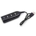 thumbnail image 3 of Shisuyan Portable High USB 2.0 Data Expansion Hub USB Splitter for Windows XP/ Vista 7 8 10 Laptop PC Computer (Black), 3 of 8