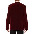 thumbnail image 3 of Inspire Chic Chaquetas de Deporte de Terciopelo para Hombre con Solapa de Muesca, Blazers Formales de Un Solo Botón, Ajuste Slim, Burdeos M, 3 of 5
