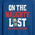 thumbnail image 3 of SpongeBob SquarePants - Plankton Naughty List - Men's Long Sleeve T-Shirt, 3 of 6