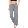 thumbnail image 5 of Nhthy Women’s Solid Color Daily Wear Trousers, Relaxed Straight Silhouette, Lightweight Breathable, Casual Loose Long Pants for Hot Weather Outdoor Activities Gray XXXL, 5 of 9