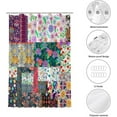 thumbnail image 6 of Boho Floral Patchwork Shower Curtain for Bathroom, Retro Vintage Bohemian Flower Country Bath Bathtub Curtain Home Art Decor Waterproof Fabric with 12 Hooks, 72x72 inches, 6 of 6
