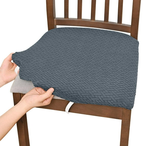 AOOOWER Large Chair Covers for Dining Room, Slipcover for High Back Dining Chair, Soft Stripeds Grids Stretch Washable Removable