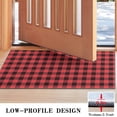 thumbnail image 3 of Red and White Checkered Pattern Door Rugs,Washable Non Slip Door Mats Indoor,Decorative Door Mats,Entry Mat Indoor for Entrance,Bedroom,Kitchen,Bathroom,17"x30", 3 of 6