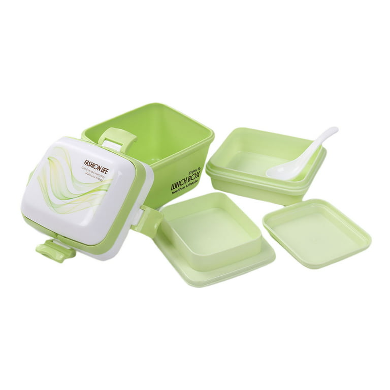 Chazity Portable Insulated Compartment Lunch Food Storage Container Prep & Savour Color: Green