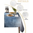 thumbnail image 2 of Blue Color Block Table Cloth 54x108 Inch Rectangle, Abstract Shabby Modern Art Waterproof Tablecloth Washable Table Cover for Party Picnic Dinner Decor, 2 of 9