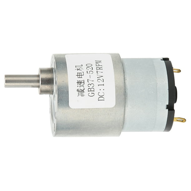 Motores De Reducción De Velocidad, Piezas De Transmisión De Motor De Engranajes De 7 RPM DC12 V Autobloqueantes De Alta Torsión Para Equipos De Automatización