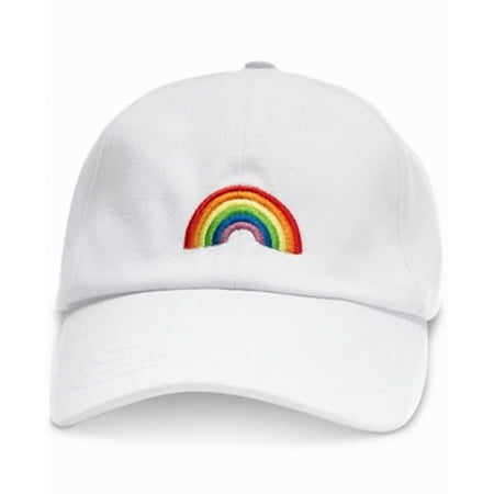 Photo 1 of INC Baseball Cap Rainbow Embroidered adjustable white "love is love" on back