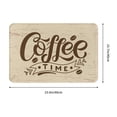 thumbnail image 3 of Fotbe Extra Durable Door Mat - Dirt Trapping Outdoor Welcome Mats - Non-Slip Outdoor Door Mats - Low Profile Front Door Mat - Indoor (16" x 24", Coffee Time (2) ), 3 of 9