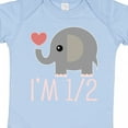 thumbnail image 4 of Inktastic Half Birthday Cute Elephant Girls Baby Bodysuit, 4 of 5