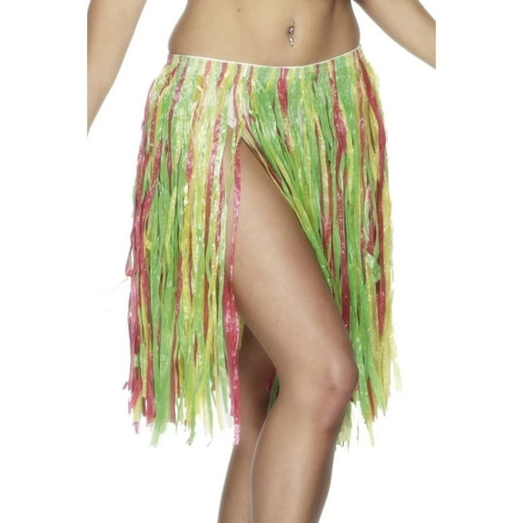 Hawaiian Hula Skirt Adult Luua One Size Male Multi Coloured Fancy Dress Party Book Week Halloween