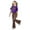 C104/Purple, variant on XIYON Toddler Girls Clothing Set Casual Fashion Outfit With Bow Short Sleeve Top And Long Pants For Play And Daily Wear 9-10 Years