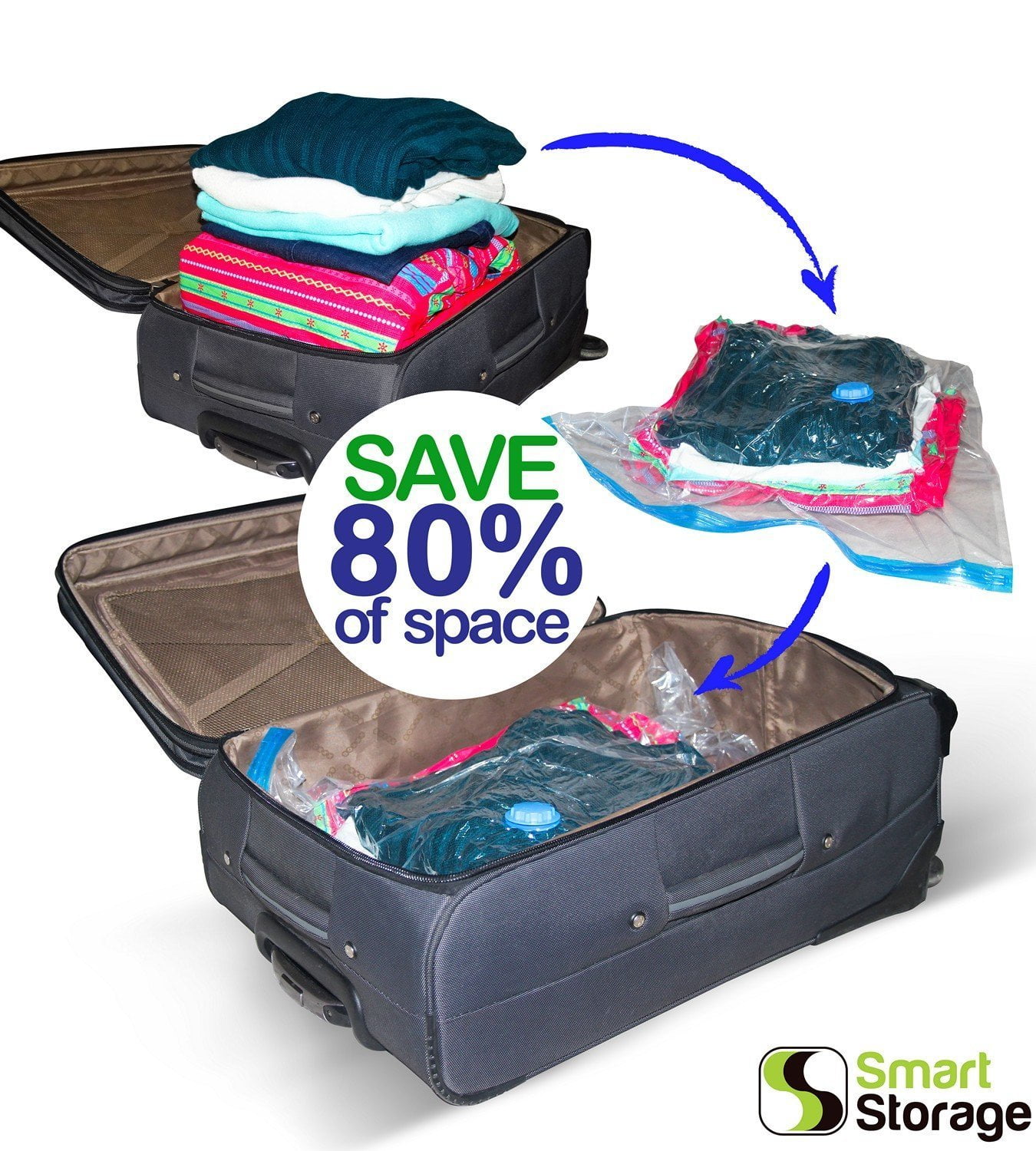 Borse sotto vuoto per la conservazione e riduzione dello spazio degli  indumenti nel vostro bagaglio o a casa. Protegge il contenuto da sporcizia,  po - Ferrino