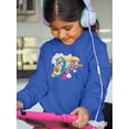 thumbnail image 2 of Kids On A Rainbow Train Hoodie Juniors -Image by Shutterstock,  Large, 2 of 4