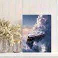 thumbnail image 2 of Qisvanset 12x16 Inch Wildflower Meadow Sunset Landscape Canvas Print Wall Art, 2 of 5