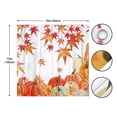 thumbnail image 4 of Pumpkin Autumn Shower Curtain Set with Hooks Fall Thanksgiving Harvest Bathroom Bathtubs Decor Durable Polyester Fabric 72"x72", 4 of 7