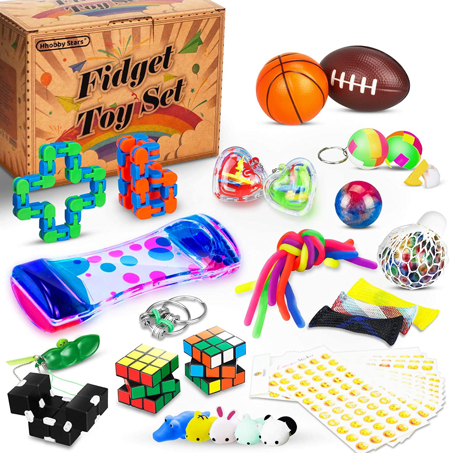 Details about   42 Pcs Sensory Fidget Toys Set Stress Relief and Anti Anxiety Tools Bundle Toys 