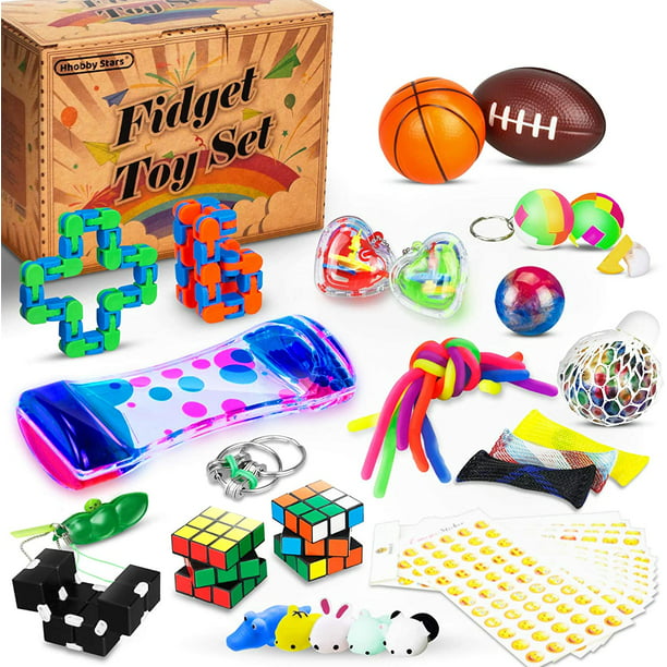 42 Pcs Sensory Fidget Toys Set Stress Relief And Anti Anxiety Tools Bundle Toys Assortment Stocking Stuffers For Kids Adults Party Favors Carnival Prize Classroom Rewards Pinata Goodie Bag Fillers Walmart Com Walmart Com