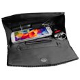 thumbnail image 5 of Vangoddy Women's Anna Diamante Pleated Satin Clutch Purse, 5 of 6