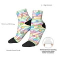 thumbnail image 4 of Goofa Cute Unicorn Pattern Non Slip Socks with Grips for Elderly, Crew Socks Yoga Hospital Socks Cushioned Sole Gripper Socks for Men Women, 4 of 5