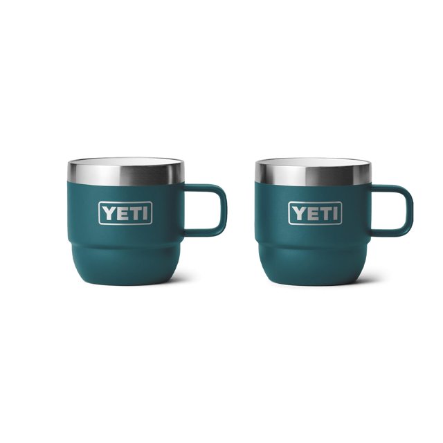 Juego de 2 mugs apilables YETI Rambler de 6 oz con aislamiento al vacío