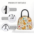thumbnail image 4 of Fotbe Whimsical Fox Floral Garden Bolsa de Almuerzo con Estampado, Lonchera Aislada, Contenedor de Comida Reutilizable Tipo Cooler a Prueba de Fugas, 4 of 6